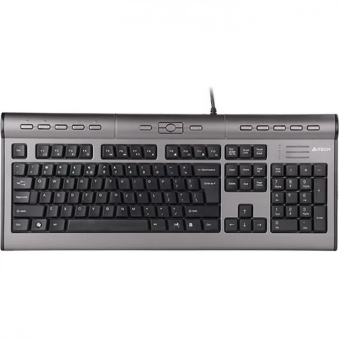 Клавиатура A4TECH BLOODY KLS-7MUU SLIM MULTIMEDIA USB черно-серебристая KLS-7MUU USB Клавиатура A4TECH BLOODY KLS-7MUU SLIM MULTIMEDIA USB черно-серебристая KLS-7MUU USB
