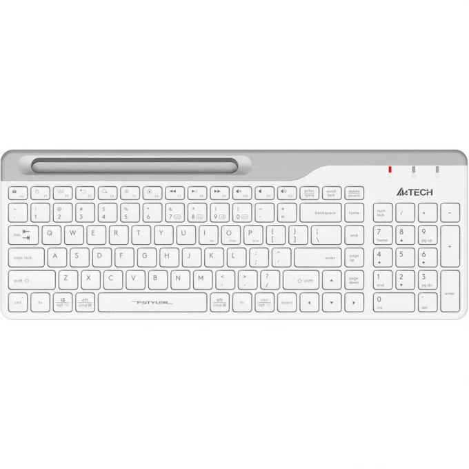 Клавиатура A4TECH FSTYLER FBK25 MULTIMEDIA SLIM BLUETOOTH RADIO USB бело-серая FBK25 WHITE Клавиатура A4TECH FSTYLER FBK25 MULTIMEDIA SLIM BLUETOOTH RADIO USB бело-серая FBK25 WHITE