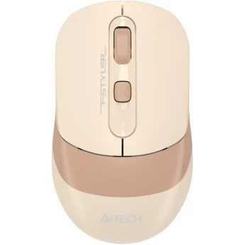 Мышь A4TECH FSTYLER FG10CS AIR оптическая для ноутбука беспроводная USB 2000dpi бежевый/коричневый